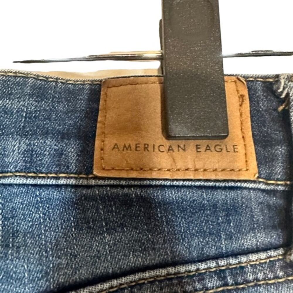 American Eagle Blue Basic Cotton Blend Skinny Ank… - image 8